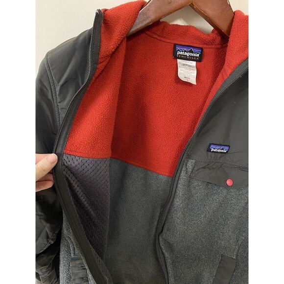 Patagonia Synchilla Snap T Shelled Hoodie Gray Pullover Fleece Jacket Mens Small - Picture 5 of 6